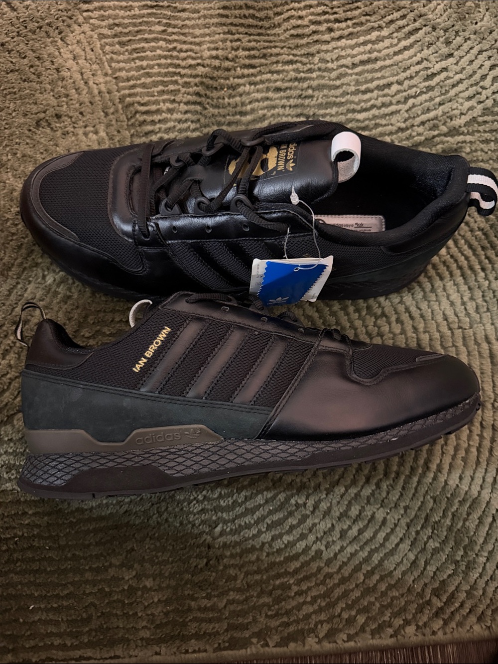 adidas Ian Brown Men's Black Athletic Sneakers